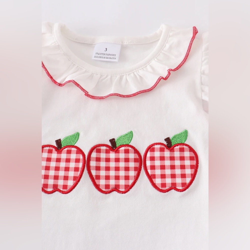 Plaid Apple Short Set - Picture 3 of 6